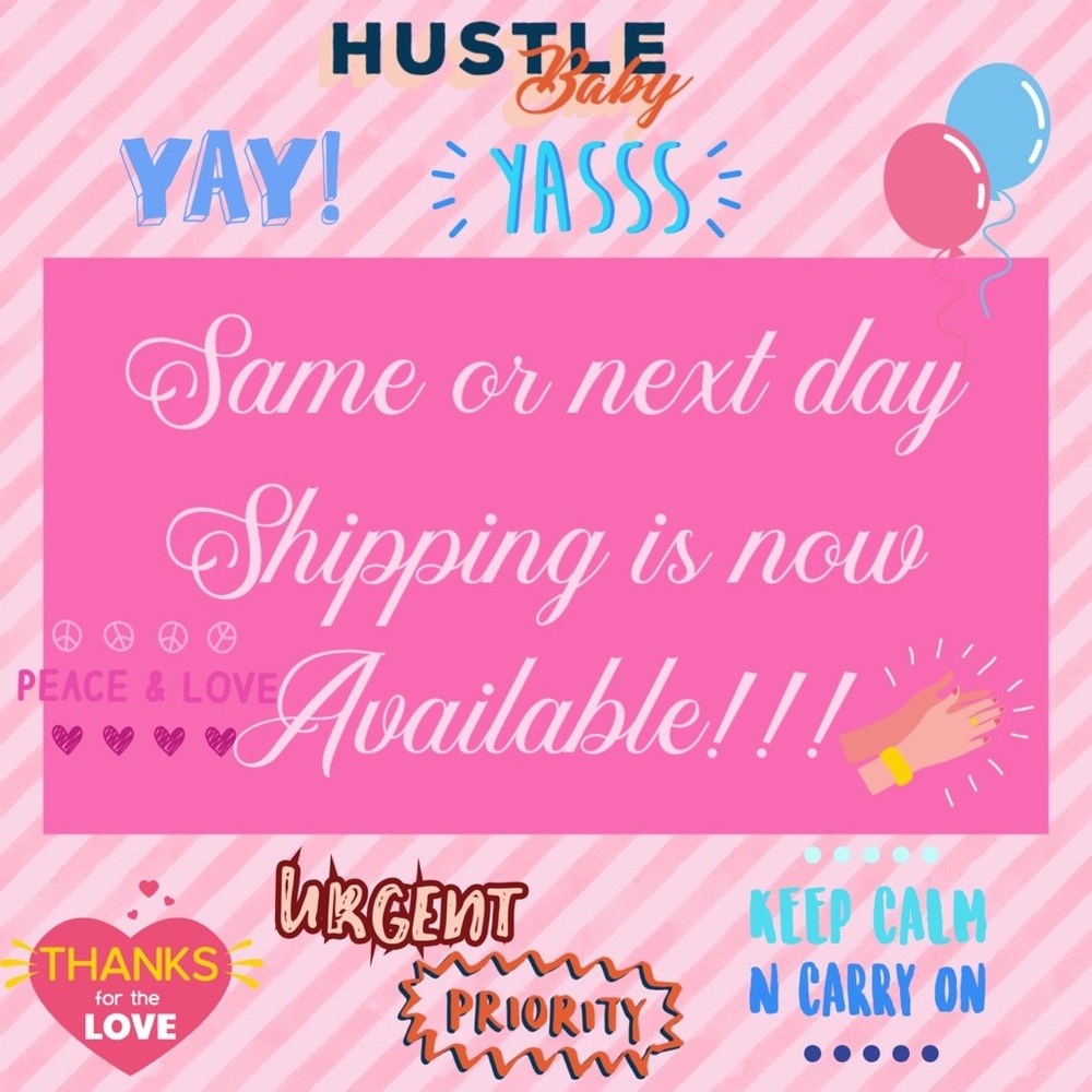 I SHIP SAME OR NEXT DAY😁👏❤️